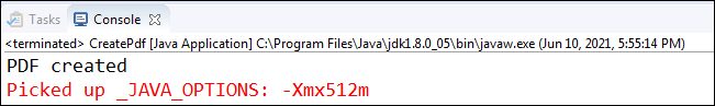 Java Create PDF