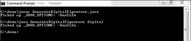 Java Digital Signature
