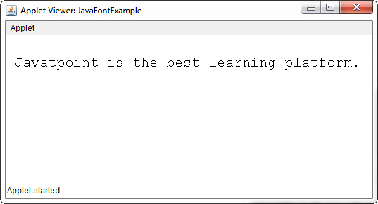 Java Font