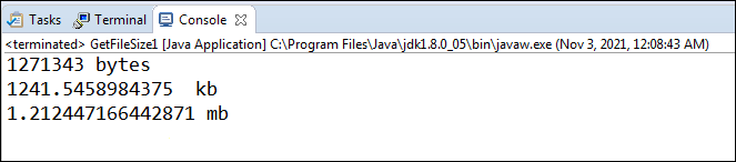 Java Get File Size