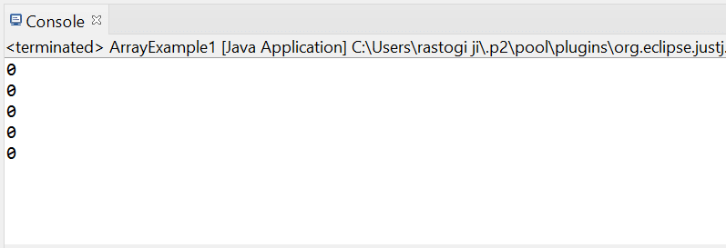 Java Initialize array