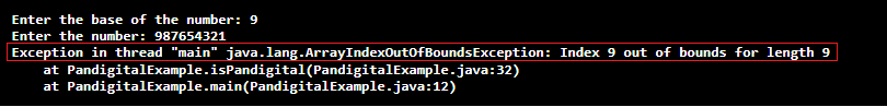 Pandigital Number in Java