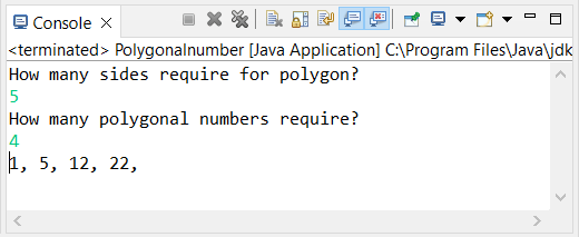 Polygonal Number in Java