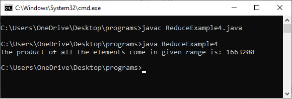 Reduce Java