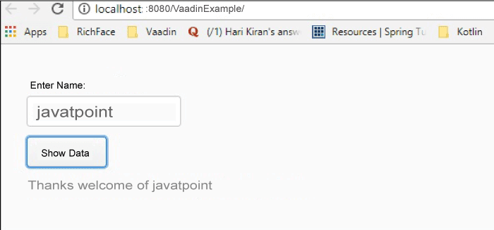 Vaadin Framework Java
