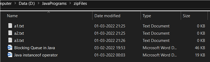 Zipping and Unzipping Files in Java