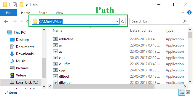 run c code in visual studio