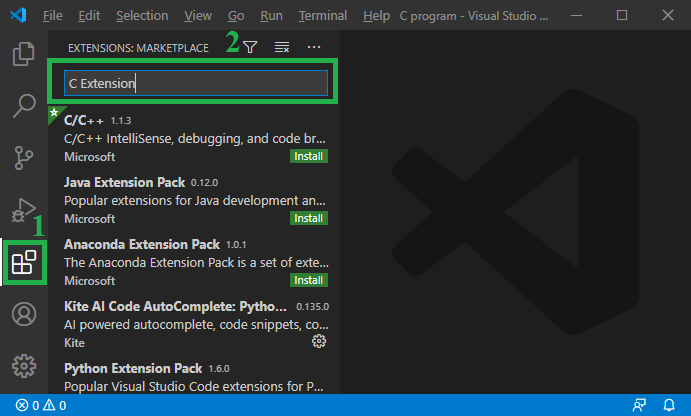 How to run a C program in Visual Studio Code - javatpoint