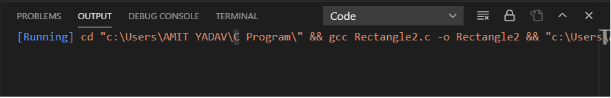 run c code in visual studio