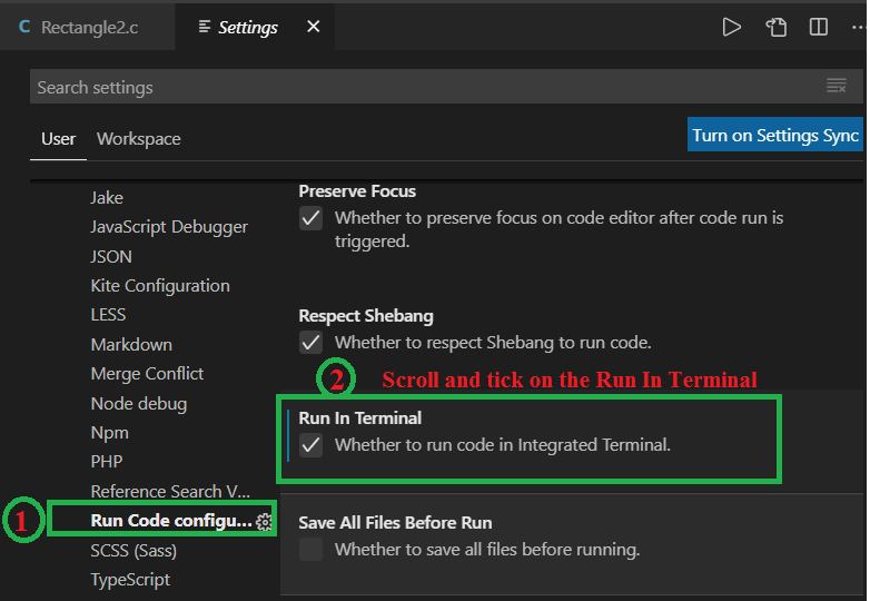 run c program in terminal for mac