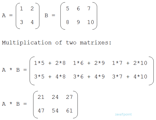 Matrix on sale multiplication calculator