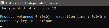 va_start() in C programming