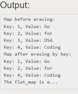 C++ flat_map
