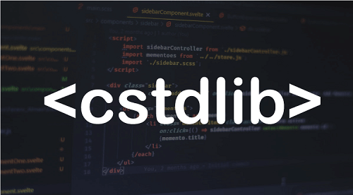 cstdlib in C++
