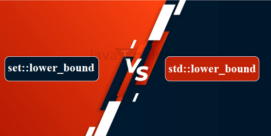 Difference between std::set::lower_bound and std::lower_bound in C++