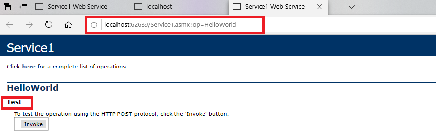 How to create Web Service