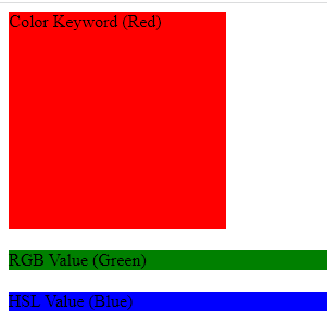 CSS Background Colors