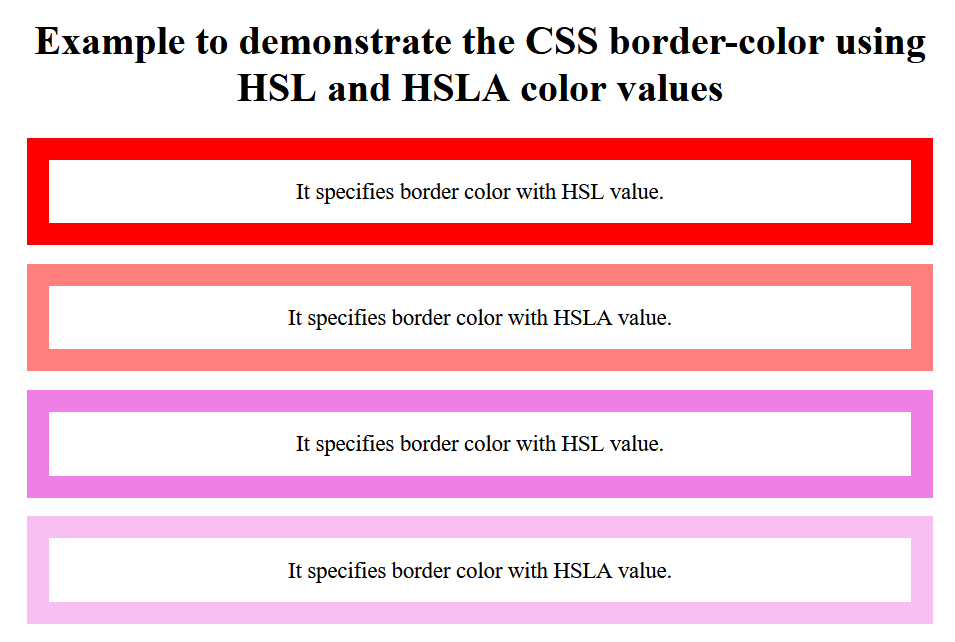 CSS Border Color