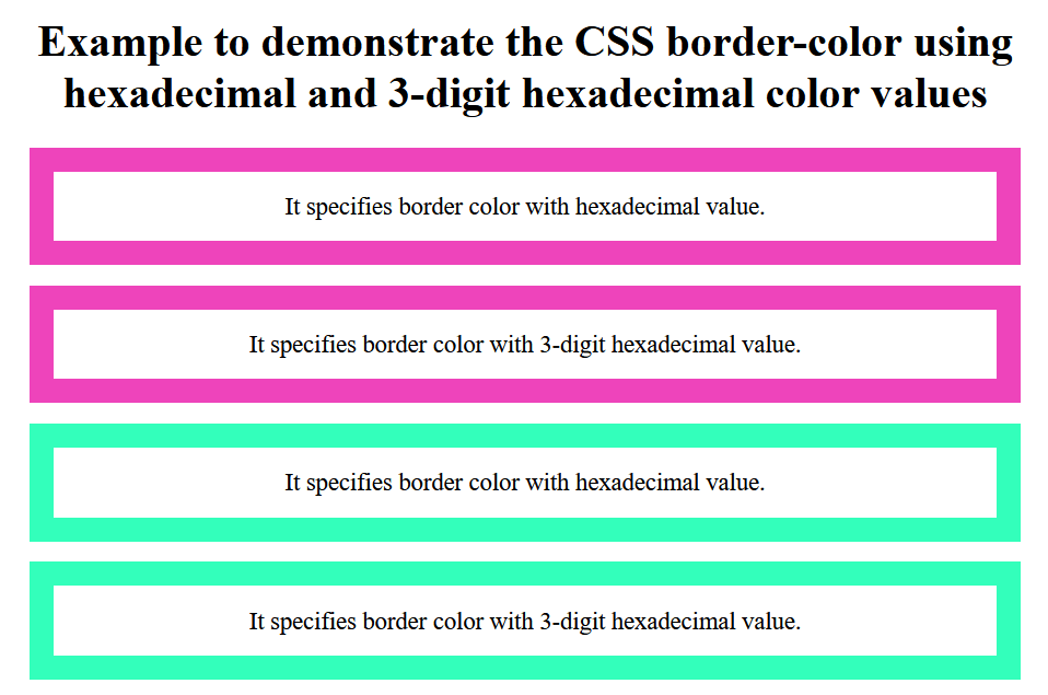 CSS Border Color