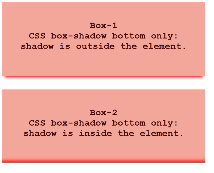 CSS Box-Shadow Bottom Only