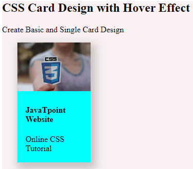 CSS Card Design