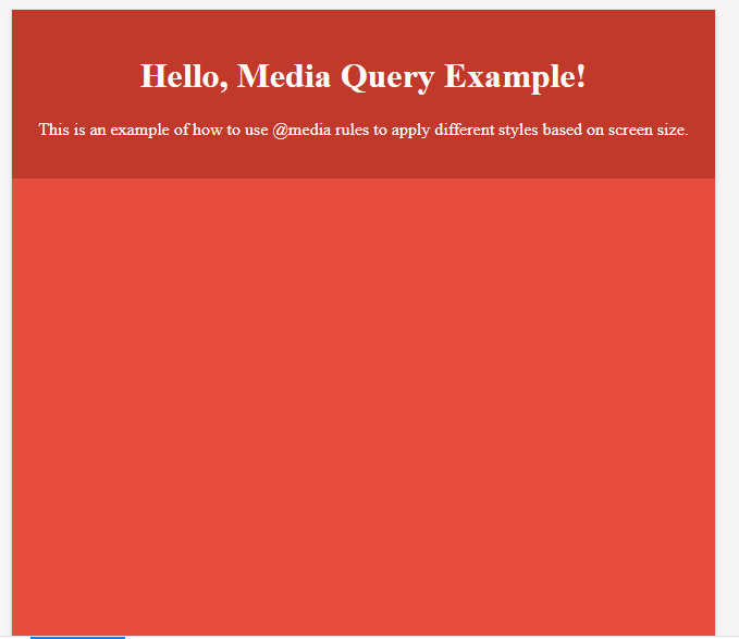 CSS Media Query