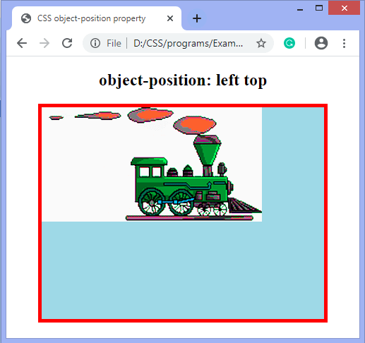CSS object-position property