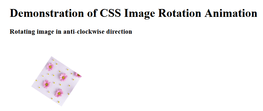 CSS Rotate Animation