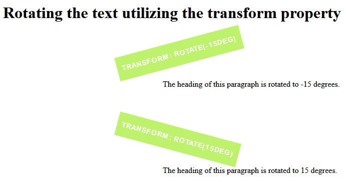 CSS Rotate Text