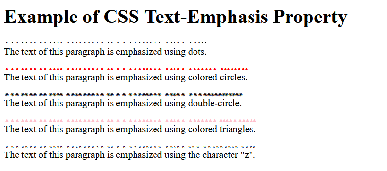 CSS Text Properties