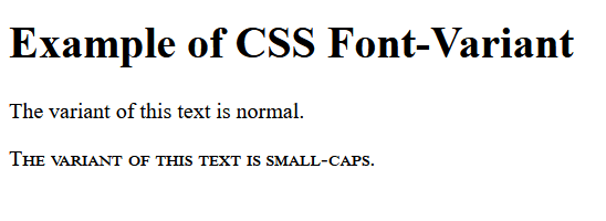 CSS Text Properties