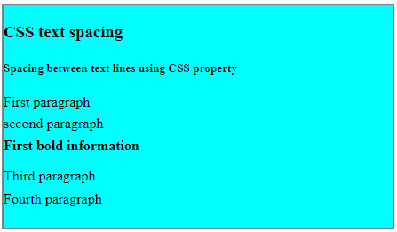CSS Text Spacing