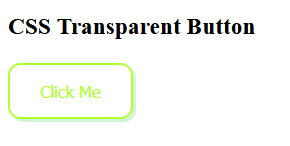 CSS Transparent Button