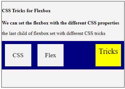 CSS Tricks for Flexbox