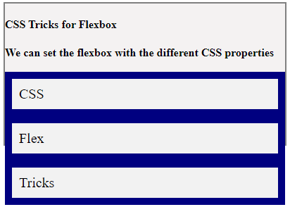 CSS Tricks for Flexbox