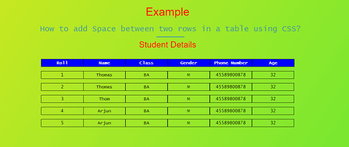 How To Add Space Between Rows In Table In Word