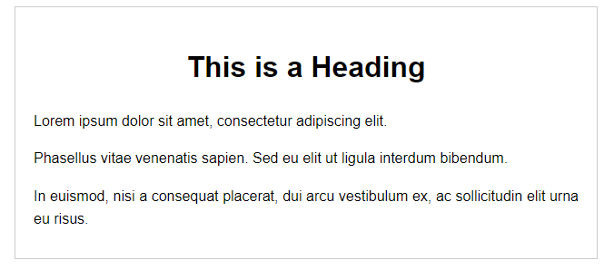 How to align text in CSS