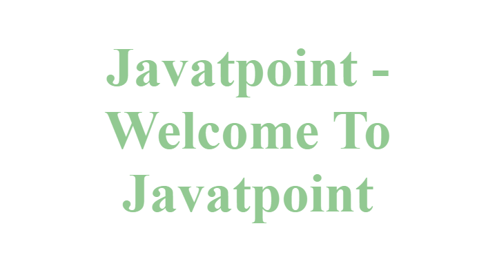 How to create Blinking Text using CSS - javatpoint
