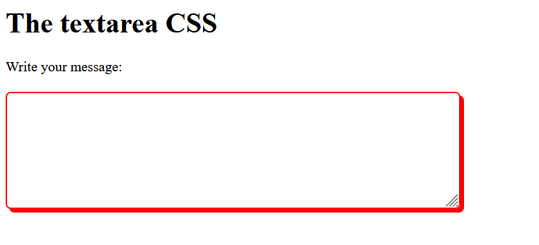 Textarea CSS