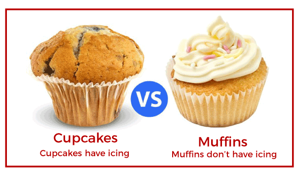 Cupcake vs Muffin