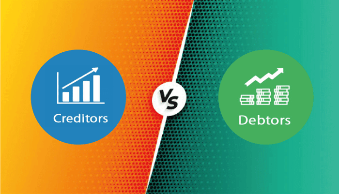 Difference between Debtors and Creditors