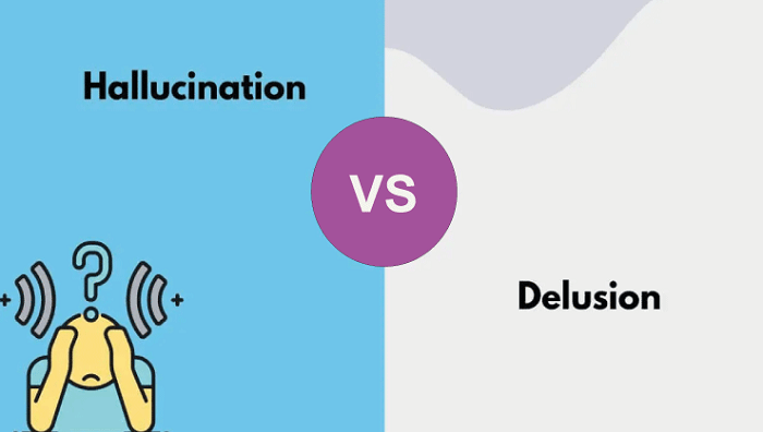 Difference Between Hallucination and Delusions