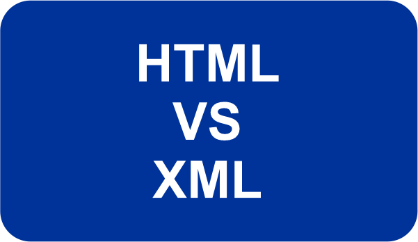 Difference between HTML and XML