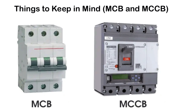Difference Between MCB and MCCB