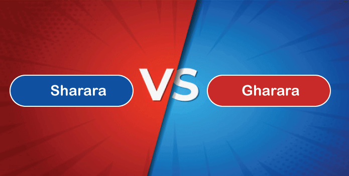 Difference between Sharara and Gharara