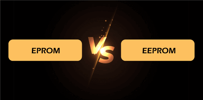Difference between EPROM and EEPROM