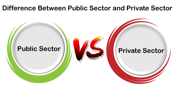 compare private sector and public sector
