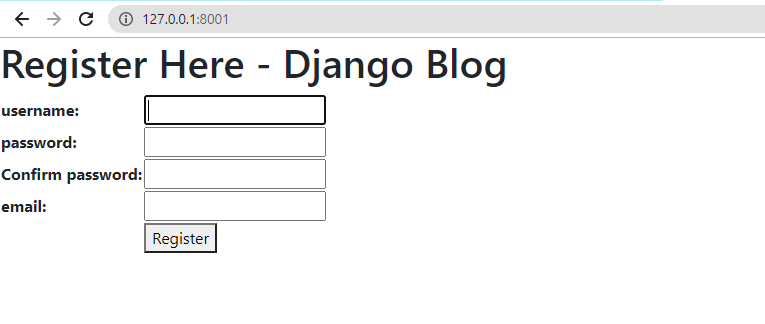 Django UserCreationForm