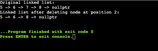 Deleting a Node in a Linked List