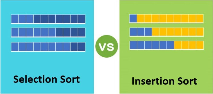 Differences between Insertion Sort and Selection Sort